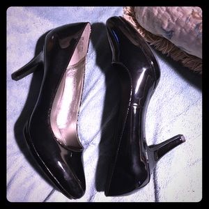 NWOT black patent leather pumps